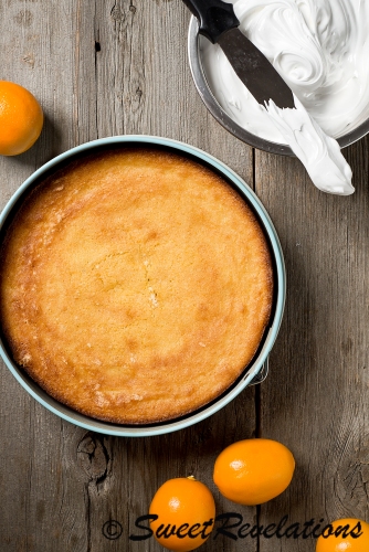 Flourless Meyer Lemon Meringue Cake via SweetRevelations
